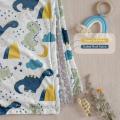 Cotton Swaddle Minky Baby Throw Blanket For Newborn