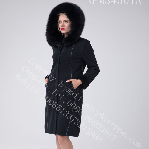 Bright Thread Decoration Australia Women Merino Shearling Coat