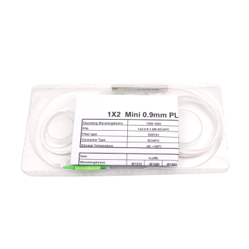 SC APC 1x2 PLC Splitter Mini Steel Tube Optical Splitter