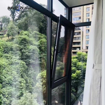 European Style Soundproof Triple Glazed Aluminium Tilt and Turn Window with Mosquito Net - Price
