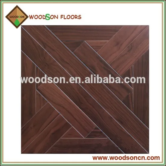 450*450 mm Quality Natural American Walnut Engineered Wood Flooring Parquet