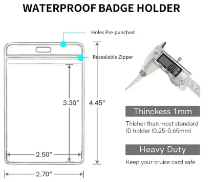Waterproof Adjustable Cruise Lanyard: Secure Key Card Holder with Detachable Buckle for Ships and Cruises