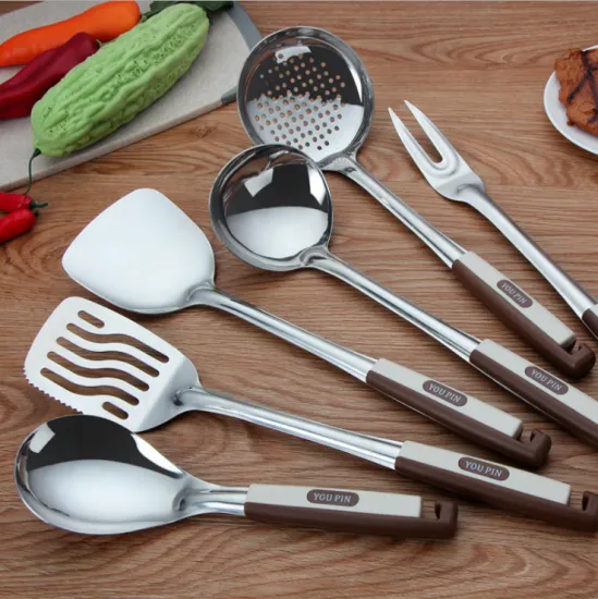 Stainless Steel Kitchen Tool Set Caddy Included 6-Piece