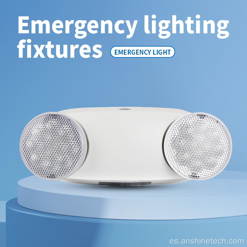 Lámpara LED de emergencia de dos quemadores de iones de litio de 3,7 V