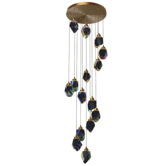 INSHINE Black Bedroom Crystal Chandeliers