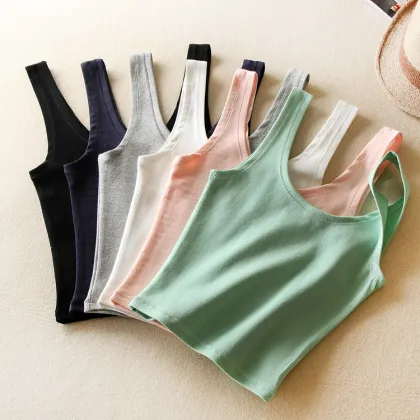 camisoles organic cotton underwear tank tops womens vest moisture wicking waistcoats