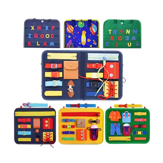 Montessori-inspired Busy Board: A Comprehensive Collection of Educational Toys and Activities for Kids, Toddlers, and Children with Autism