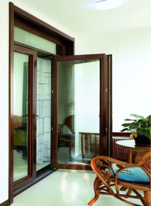 residential building solid wood French windows