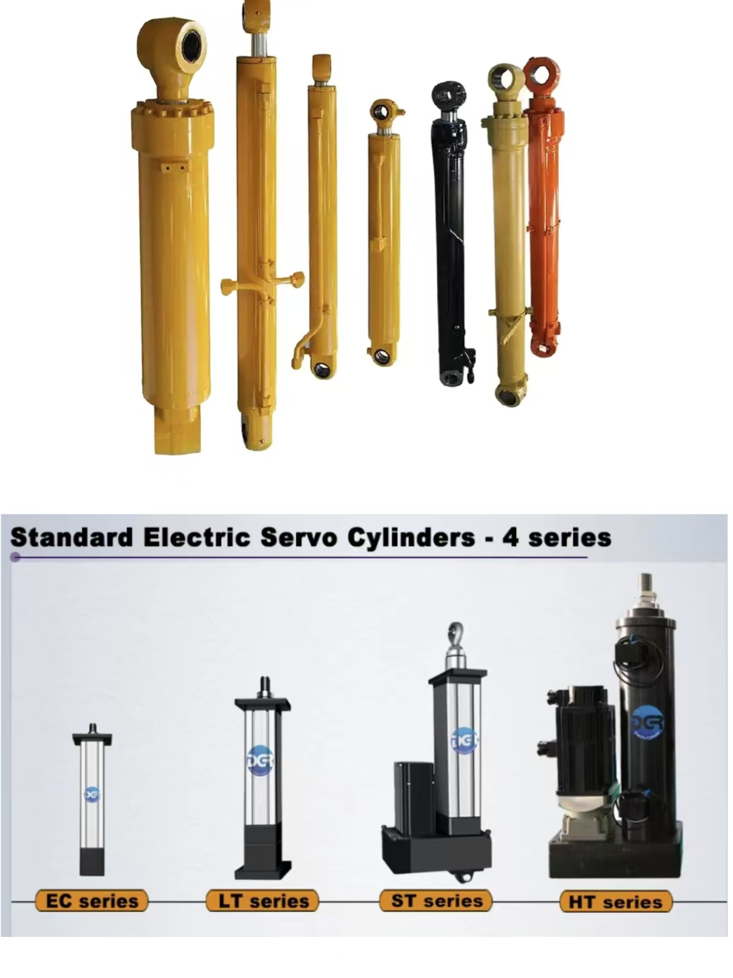 Elektrikli Silindir/ Doğrusal Aktüatör/ Hidrolik Silindir electric cylinder/linear actuator/ hydraulic cylinder