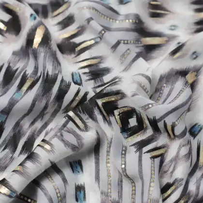 Wholesale Women's Lightweight Gilded Satin Printed Scarf - Sunscreen Shawl Beach Towel Scarf