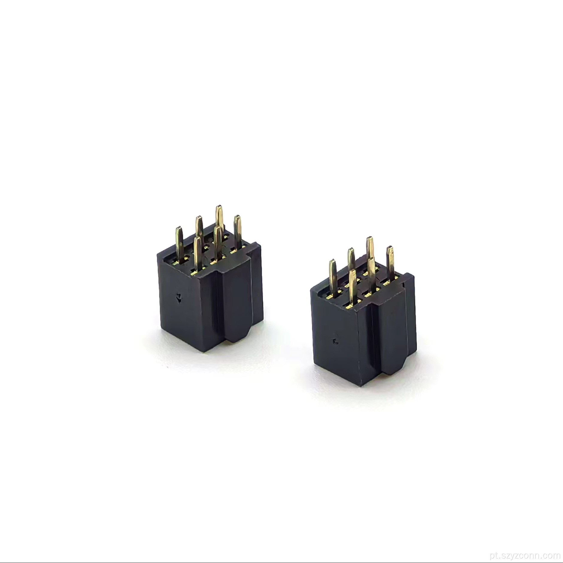 Conector de cabeçote fêmea com passo de 2,54 mm reto 6P