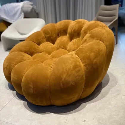 Comfy Lazy Armchair: Single Seater Lounge Sofa for Living Room and Bedroom