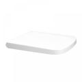 Siège de toilette Duroplast blanc, forme carrée