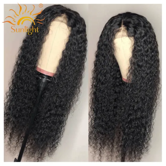 Sunlight 13*4Lace Front Wig real water wave brazillian hair for Black Women hd pre plucked lace brazilian 10a humanhair wigs