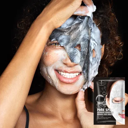 Aichun Organic Beauty Charcoal Cleansing Bubble Mask with Hyaluronate