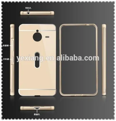 dual color metal bumper case cover for nokia microsoft lumia 640 xl mobile phone case