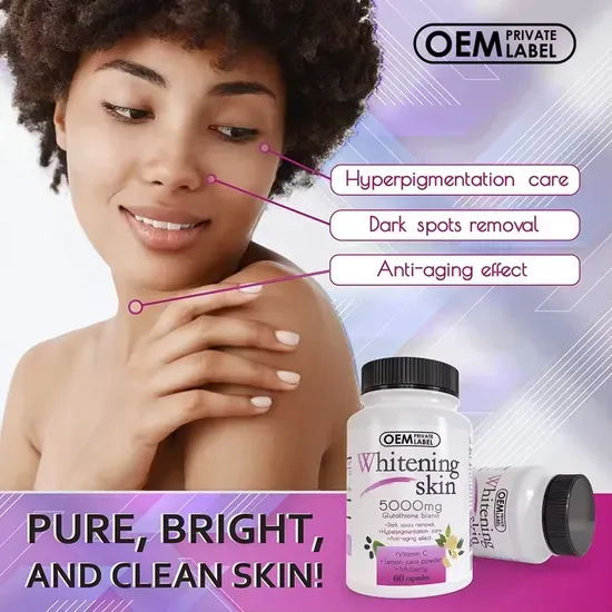 OEM Glutathione Capsules for Skin Whitening and Anti-Aging