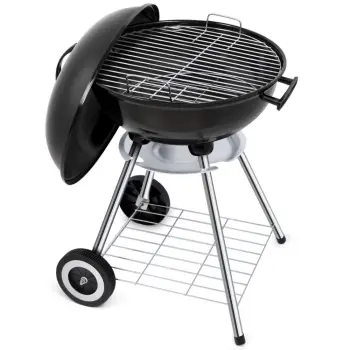 Camping BBQ Essentials: Portable Smoker, Grill, and Easy-Clean Folding Grilling Basket Set for Outdoor Adventures