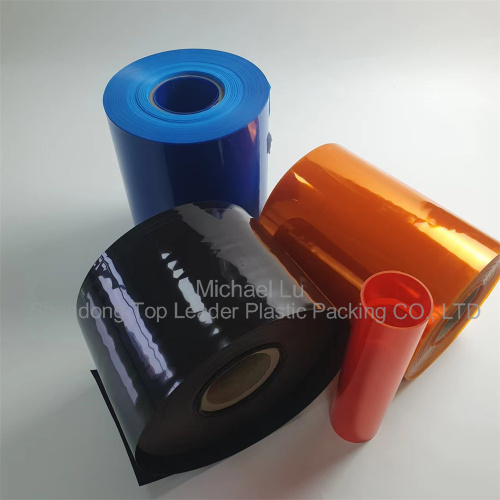 Hojas de PVC semi rígidas de grado farmacéutico con colores