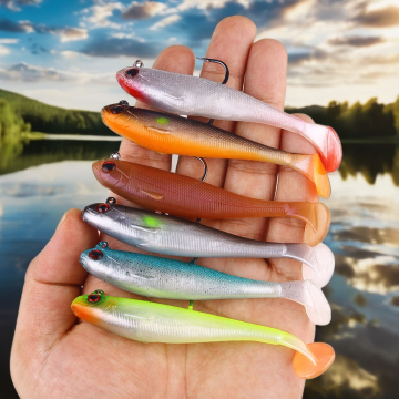 NEWMAJOR 6g 12g Soft T-Tail Bait Leader with Single Hook for River, Lake, Stream, Ocean, and Boat Fishing