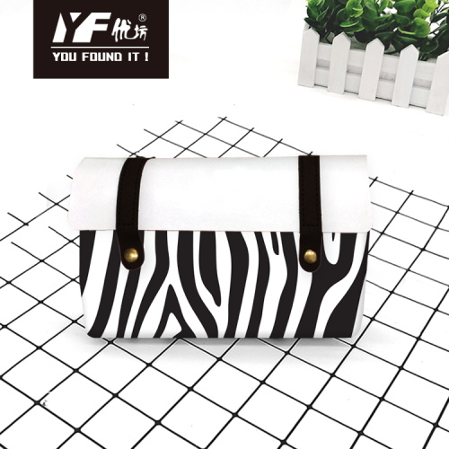 Hand Bag Set Animal hair style PU hand bag makeup bag Supplier