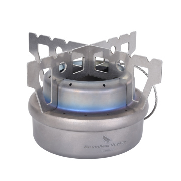 Viagem ilimitada Ultra-Light Titanium Portable Camping Foot