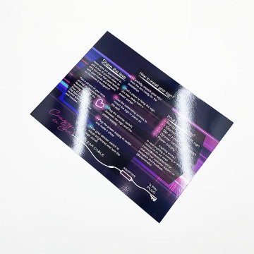 Product Introduction Paper Card