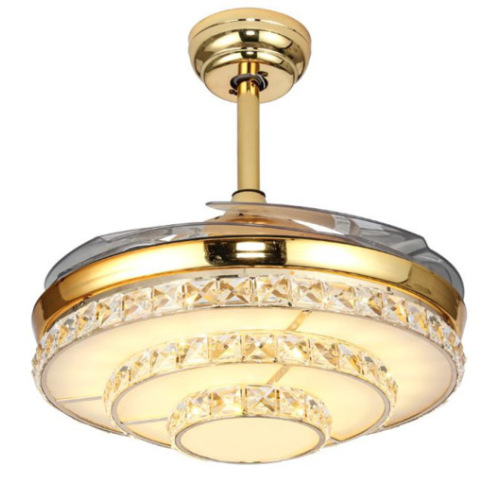 LEDER Crystal Ceiling Fan With Light