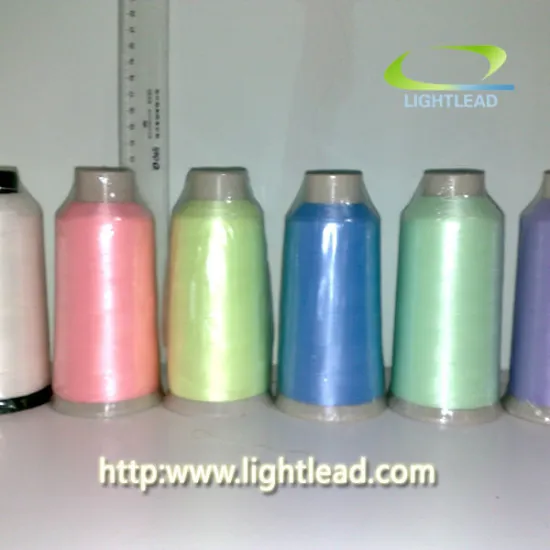 For decorative clothes glow in the dark bulk sewing thread