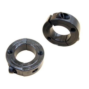 Shaft Collar Stainless Steel Double Split with Black Coating and Set Screw