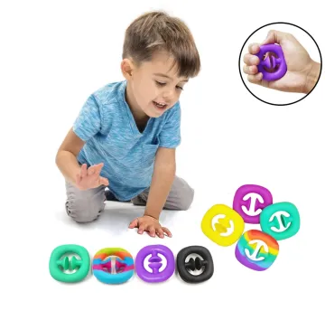 Pop Fingers: A Silicone Training Finger Grip, Snap, and Squeeze Toy for Stress Relief and Hand Strengthening