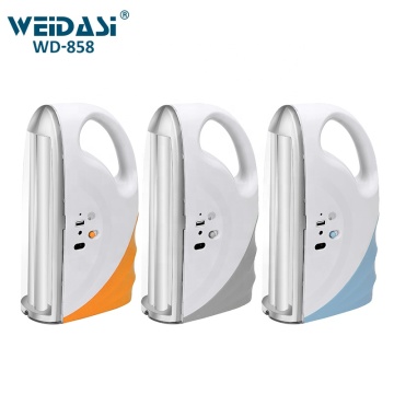 Weidasi Portable Rechargeable LED Emergency Light with Adjustable Brightness and Power Station