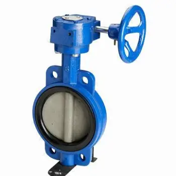 Wafer Type Double Half Shaft Butterfly Valve without Pin
