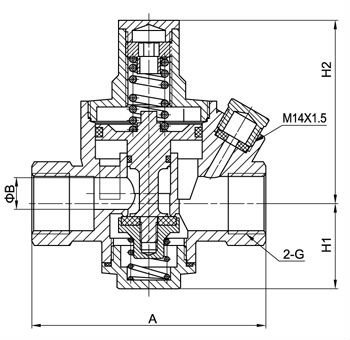 Van chất lượng bằng đồng cao áp làm bằng chất lỏng Brass