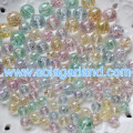 8-20MM Acrylic Round Sparkle Transparent with Glitter Colorful Chunky Gumball Bubblegum Beads