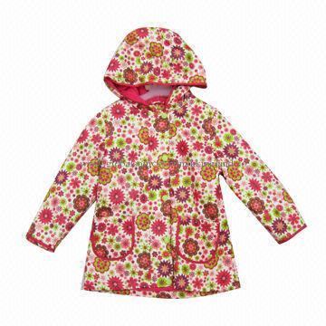 Girls' Jacket, Made of Polyester, Customized Designs and Logos Welcomed