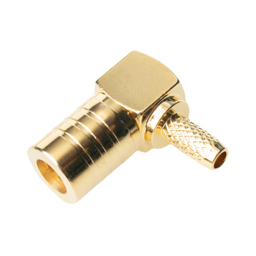 Right Angle Crimp SMB Female Cable Mount Connector