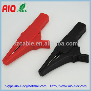 red and black alligator cilp battery clip crocodile clip for Electrical Testing Equipment