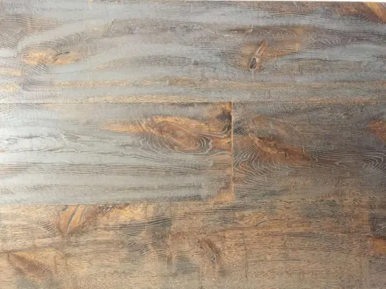 Rustic wood flooring planks