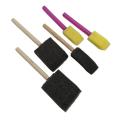 Foam Paint Wooden Handle Sponge Brush Art Tool