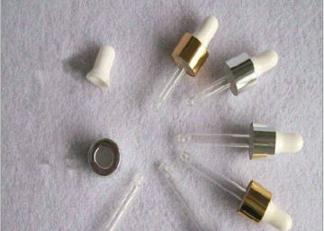 50ml Silver Cap Glass Eye Dropper / Bottle Dropper For Chemical And Cosmetic Am-ged