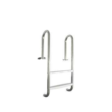 2-Step D42mm/107cm Stainless Steel Pool Ladder with Plastic Steps & Bracket for Above-Ground Pools: Your Ultimate Pool Access Solution