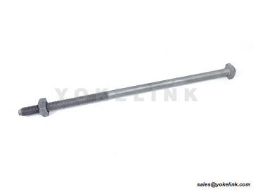 Perno de máquina de cabeza cuadrada de 5/8" | 12,400 lbs de tracción | IEEE C135.1 | Hardware Poleline