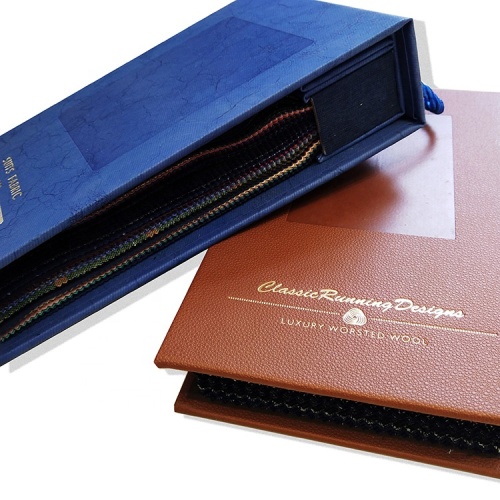 High-end 100%wool and Linen Suit Fabric Sample swatch Book