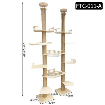 Wood Cat Tree Eco-Friendly Cat Scratcher