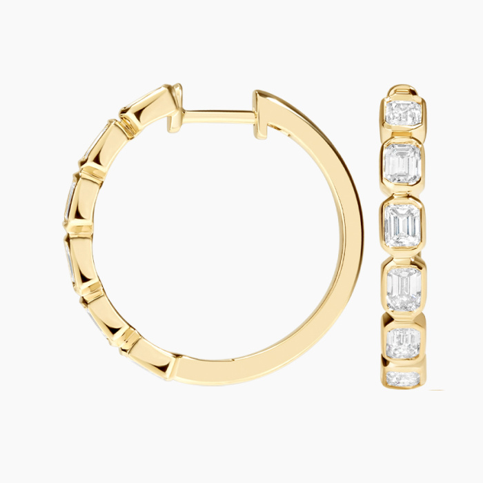 เพชร Lab Emerald 2CT ห่วง YG 18K