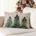 Christmas Pillow Cover Lumbar Throw Pillow Case