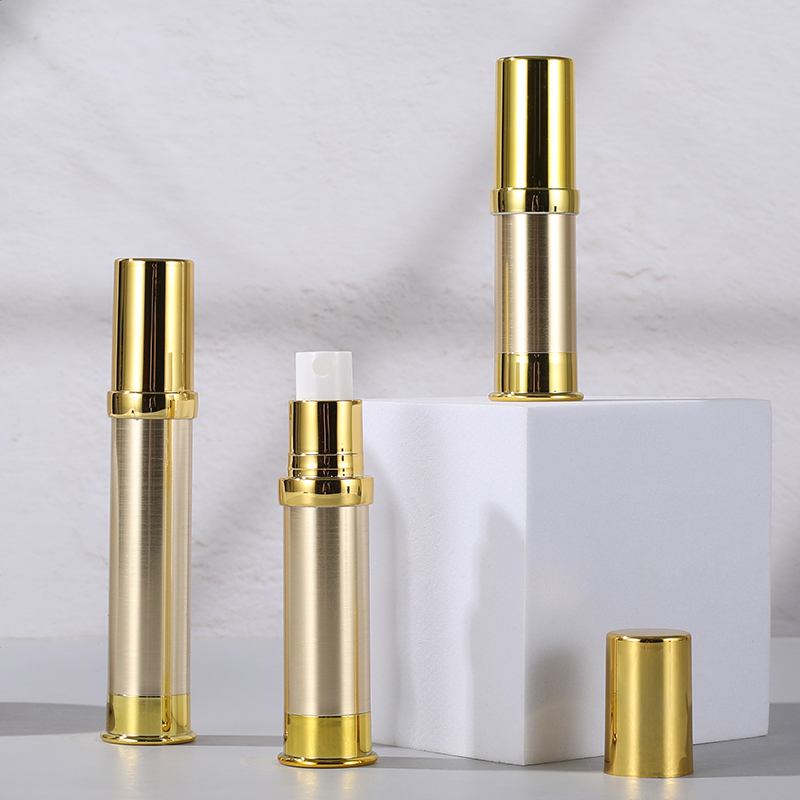 Gold Airless Vacuum Bottles