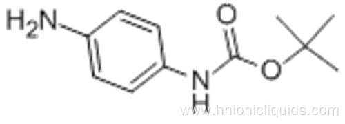 Carbamic acid,N-(4-aminophenyl)-, 1,1-dimethylethyl ester CAS No.:71026-66-9 Molecular Structure: Molecular Structure of 71026-66-9 (Carbamic acid,N-(4-aminophenyl)-, 1,1-dimethylethyl ester) Formula: C11H16N2O2 Molecular Weight : 208.26 Synonyms: 1,1-Di