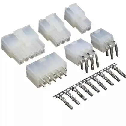 4 Pin Plug Molex Connector with Pins